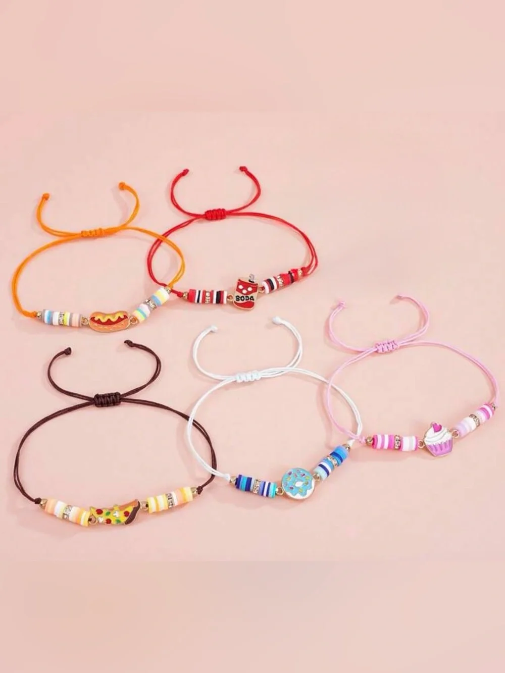SHEIN food pendant bracelets